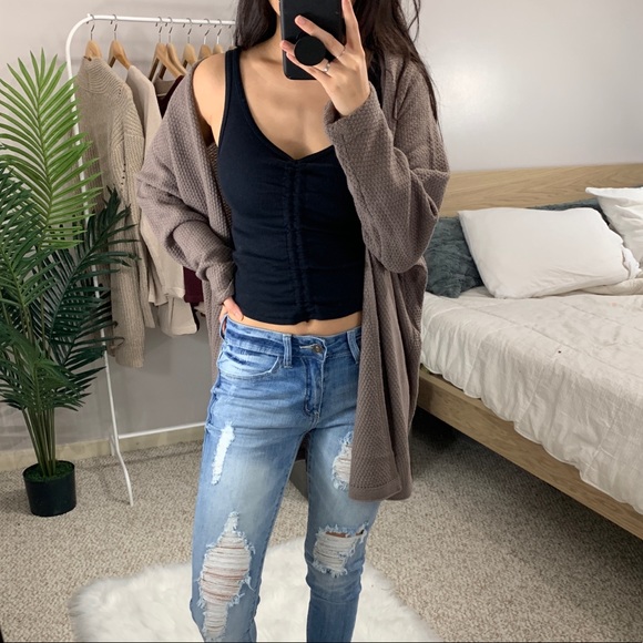 🆕 Madeline - Mocha Lightweight Cardigan - Picture 2 of 7